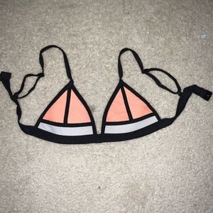 Multi Colored Geometric Bikini Top